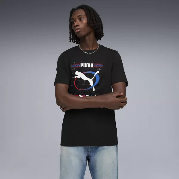  Muška majica kratkih rukava PUMA GRAPHIC TEE 691786_01 PUMA CRNA 