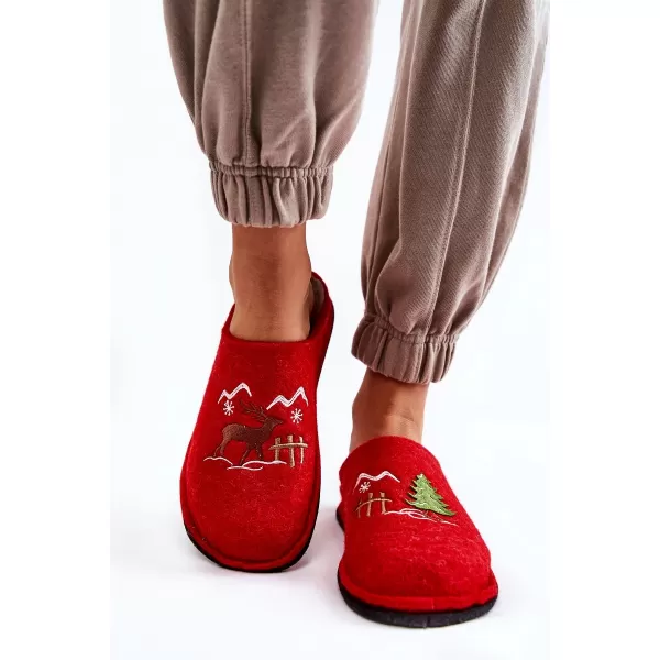  Ženske papuče BIG STAR KK276017 RED/BEIGE Big Star Shoes 