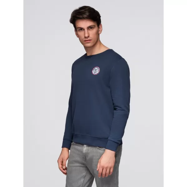  Muški sweatshirt OMBRE B1713 TAMNOPLAVA 