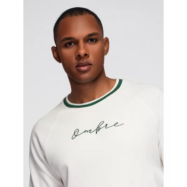  Muški sweatshirt OMBRE OM-SSNZ-0244 BIJELA 