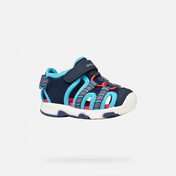 Sandale za dječake GEOX SANDAL MULTY B650FA0CE14CF44D PLAVA 