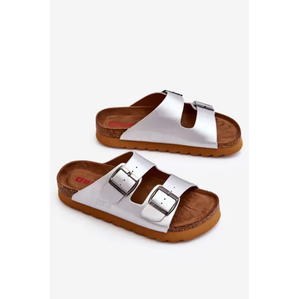  Ženske papuče BIG STAR LL274476 SILVER Big Star Shoes 