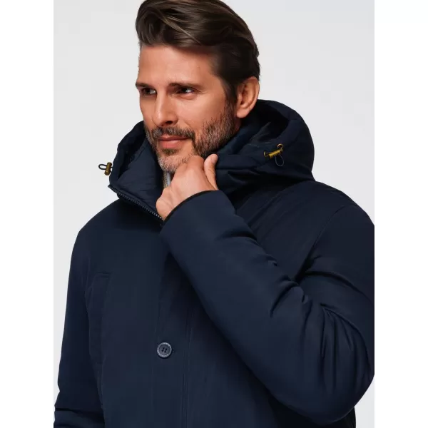  Muška parka OMBRE OM-JAPJ-0287 TAMNOPLAVA 