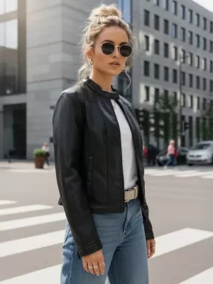 Ženska jakna DSTREET TY5568 CRNA