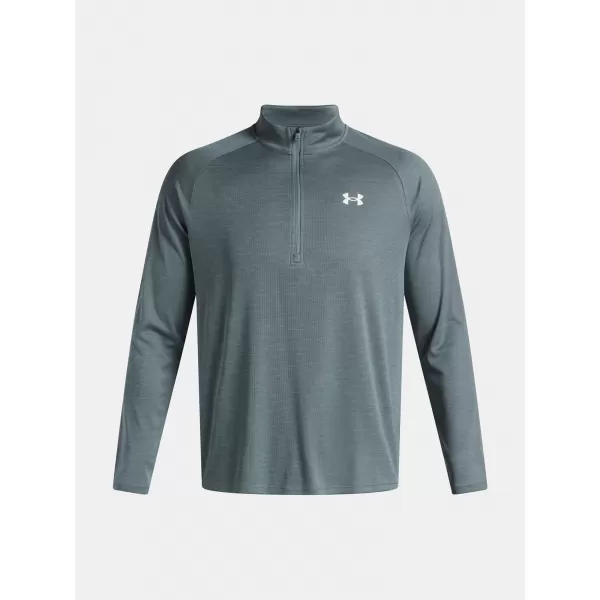  Muška majica kratkih rukava UNDER ARMOUR UA TECH TEXTURED 1/2 ZIP 1382797-587 PLAVA 