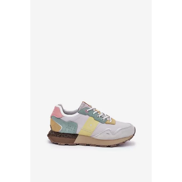  Ženske cipele BIG STAR RR274244 YELLOW/GREY Big Star Shoes 