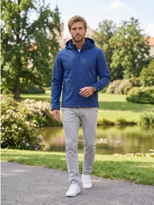 Muška softshell jakna ALTISPORT NoPrint NP/ALM845 KRALJEVSKO PLAVA