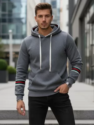 Muški sweatshirt DSTREET BX5946 SIVA