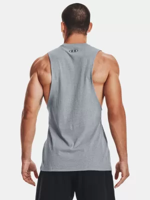 Muška majica bez rukava UNDER ARMOUR LEFT CHEST CUT OFF TANK 1329286-035 SIVA