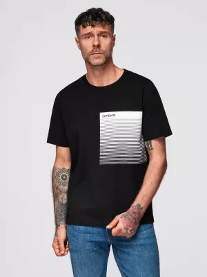 Muška majica kratkih rukava OMBRE OM-TSPT-0246 CRNA