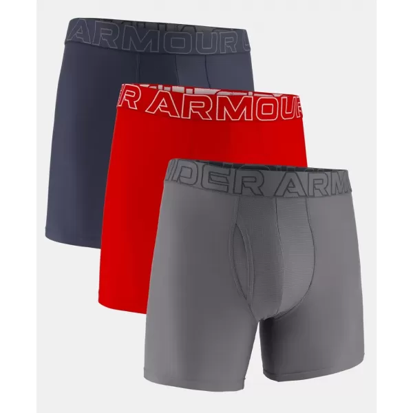  Muške kratke hlače UNDER ARMOUR PERFORMANCE TECH-SOLID 6IN-3PK 1383878-044 ČERNÁ PLAVA 