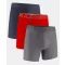 Muške bokserice UNDER ARMOUR UA PERFORMANCE TECH - SOLID 6IN - 3PK 1383878-044 SIVA