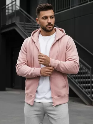 Muški sweatshirt DSTREET BX4834 RUŽIČASTA