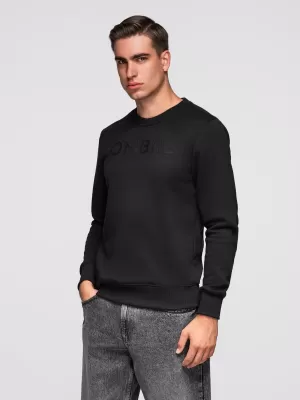 Muški sweatshirt OMBRE B1711 CRNA