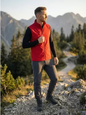 Muški softshell prsluk ALTISPORT NoPrint NP/ALM865 CRVENA