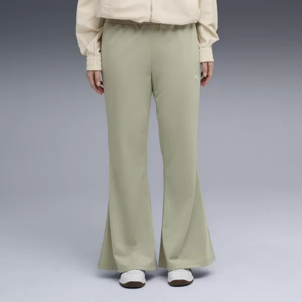  Ženske hlače PUMA WARDROBE ESS FLARED PANTS 632045-82 LUX VOJSKA 