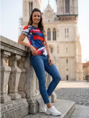 Ženska premium majica ALTISPORT VOJ/ALW036HR/TR01 PRUGE