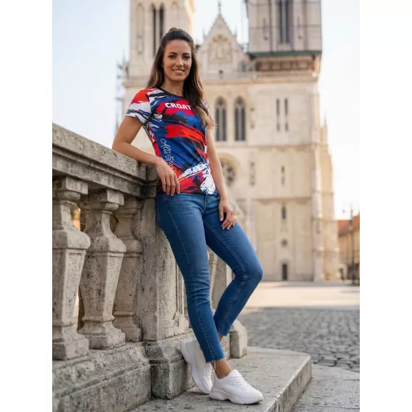  Ženska premium majica ALTISPORT VOJ/ALW036HR/TR01 PRUGE 
