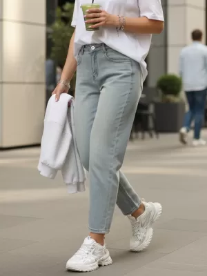 Ženske hlače DSTREET UY2858 PLAVA