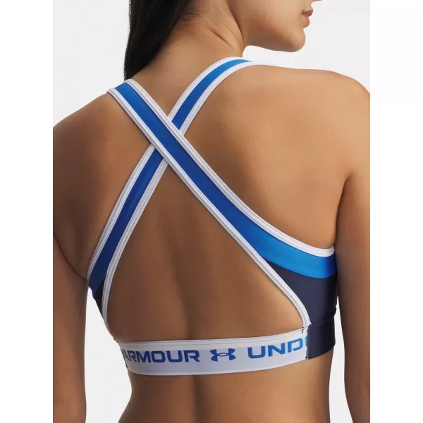  Ženski grudnjak UNDER ARMOUR UA CROSSBACK MID OPEN BACK 6005838-403 PLAVA 
