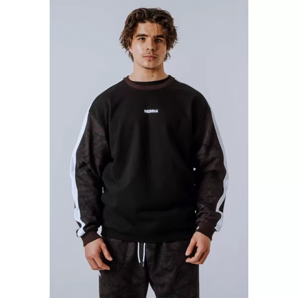  Hoodie s kapuljačom opuštenog kroja POWER 903 DARK BROWN CAMO Nebbia 