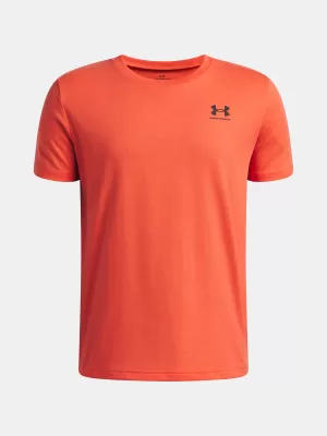 Majica za dječake UNDER ARMOUR B SPORTSTYLE LC SS 1389962-690 CRVENA