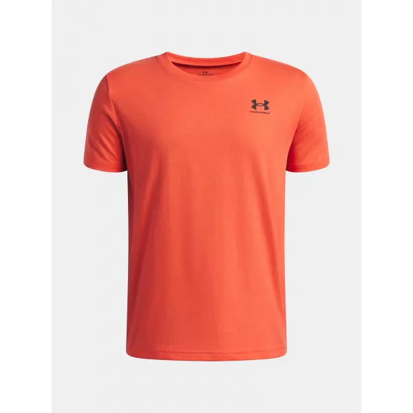  Majica za dječake UNDER ARMOUR B SPORTSTYLE LC SS 1389962-690 CRVENA 