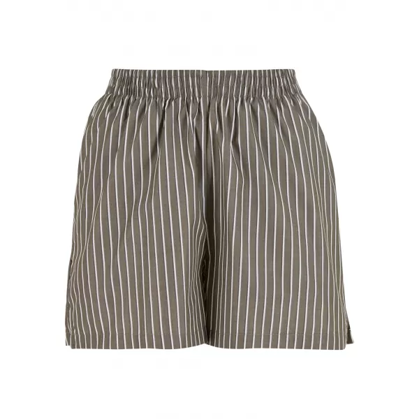  Ženske kratke hlače URBAN CLASSICS TB6845 MASLINA/BIJELA 