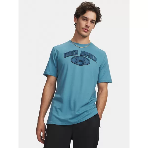  Muška majica kratkih rukava UNDER ARMOUR UA M WM LOCKER TAG SS 6012778-466 PLAVA 