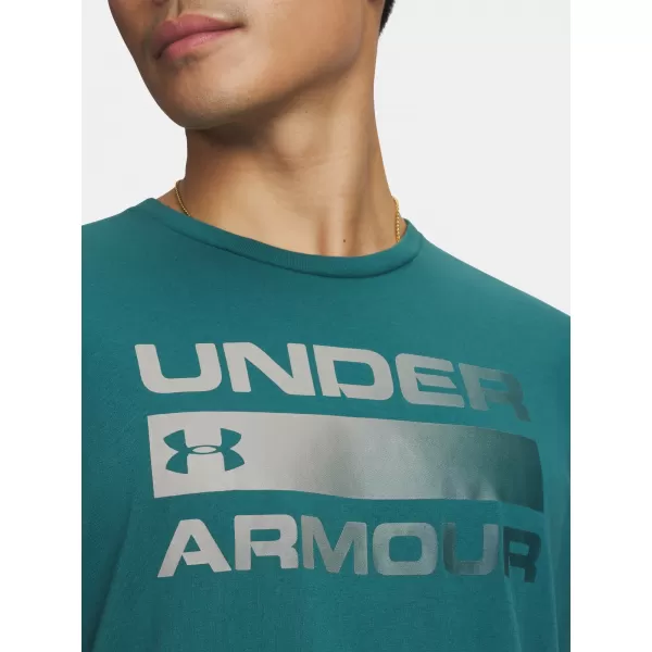  Muška majica kratkih rukava UNDER ARMOUR TEAM ISSUE WORDMARK SS 1329582-338 ZELENA 
