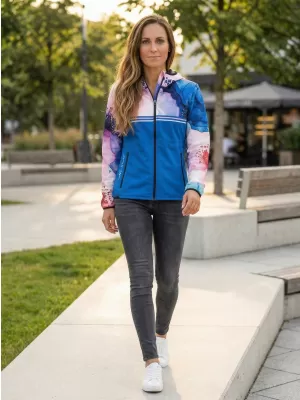 Ženska vrhunska softshell jakna ALTISPORT VOJ/ALW117JACK01 PLAVA/RUŽIČASTA