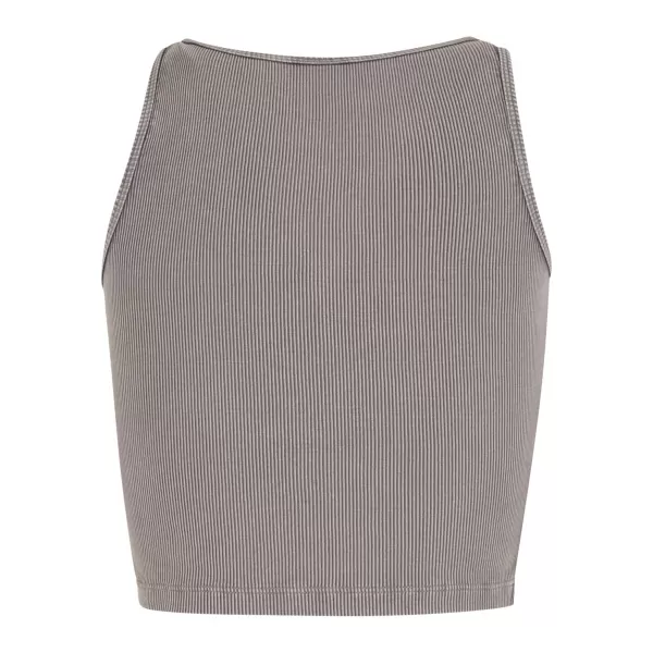  Ženska majica kratkih rukava URBAN CLASSICS TB7482 ČELIČNO SIVA 