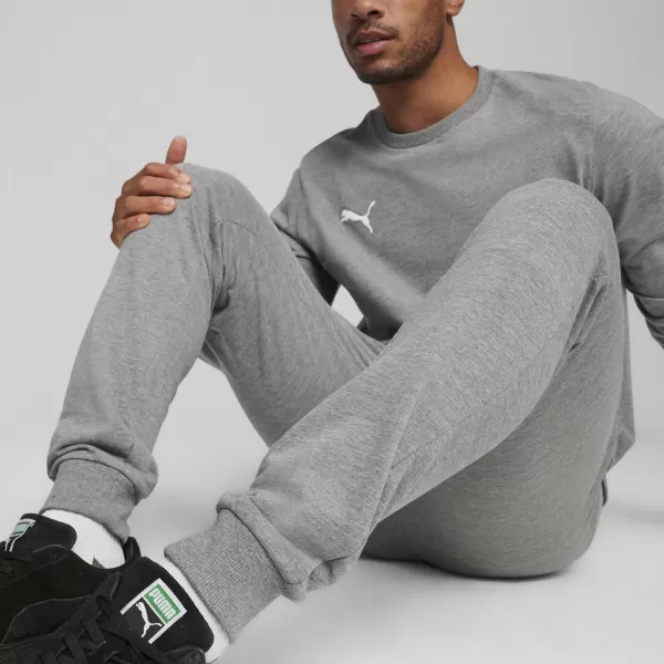  Muške hlače PUMA TEAMGOAL CASUALS PANTS 658598_33 SREDNJE SIVI VRIJESAK/BIJELI 
