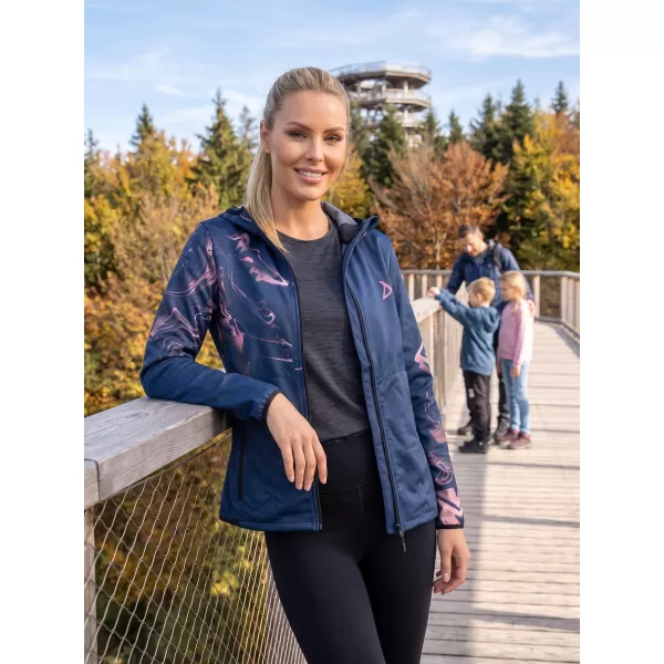  Ženska vrhunska softshell jakna ALTISPORT VOJ/ALW064JACK01 PLAVO RUŽIČASTA 