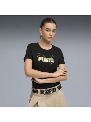 Ženska majica kratkih rukava PUMA ESS LOGO LAB TEE 691824_01 PUMA CRNA