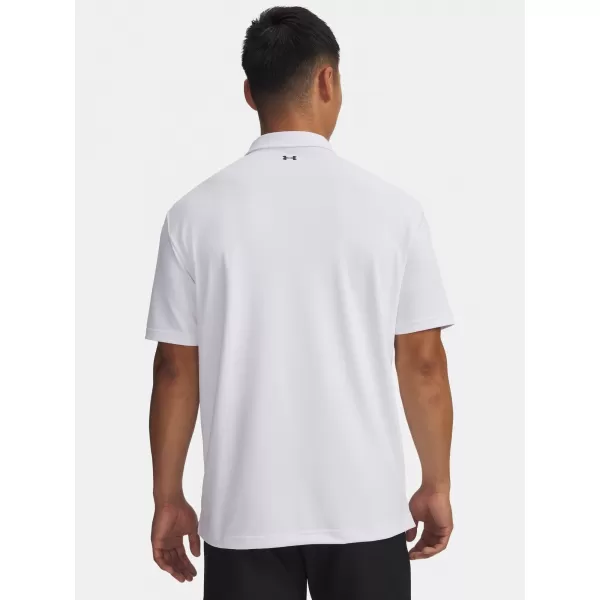  Muška majica kratkih rukava UNDER ARMOUR T2G PIQUE POLO 6012303-100 BIJELA 
