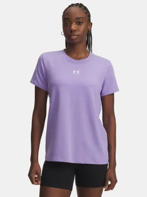 Ženska majica kratkih rukava UNDER ARMOUR UA RIVAL CORE SS 1383648-538 LJUBIČASTA