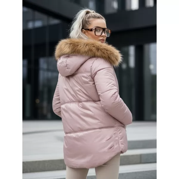  Ženska jakna DSTREET TY5526 RUŽIČASTA 