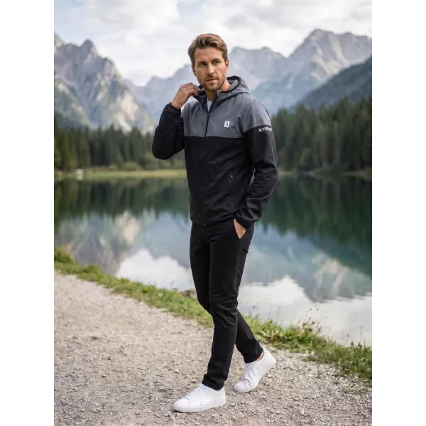  Muška vrhunska softshell jakna ALTISPORT VOJ/ALM051JACK01 SIVKASTO CRNA 