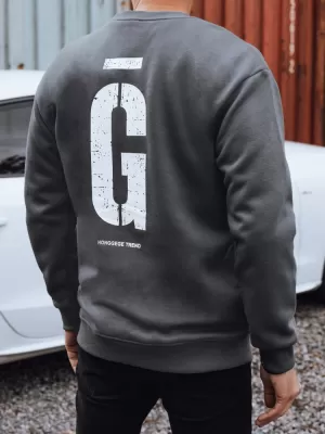 Muški sweatshirt DSTREET BX5921 TAMNOSIVA