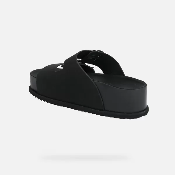  Ženske papuče GEOX SANDYBETT HIGH G012956 CRNA 