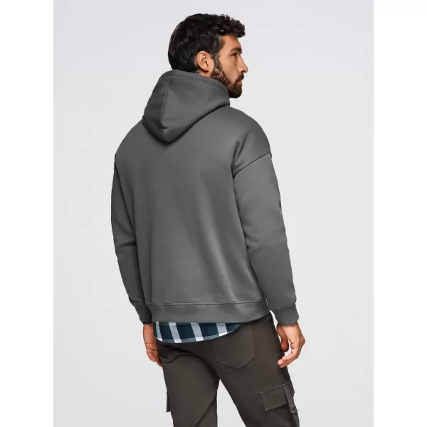 Muški sweatshirt OMBRE OM-SSNZ-0241 GRAFIT 