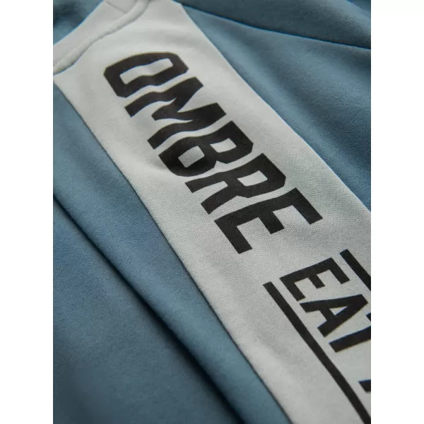  Muški sweatshirt OMBRE OM-SSNZ-0200 IZBIJELJENI TIRKIZ 