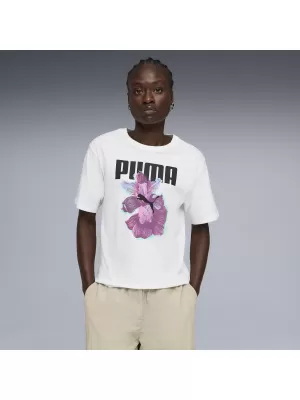 Ženska majica kratkih rukava PUMA GRAPHICS RELAXED TEE BETTER 691908_02 PUMA BIJELA