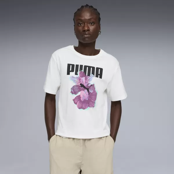  Ženska majica kratkih rukava PUMA GRAPHICS RELAXED TEE BETTER 691908_02 PUMA BIJELA 