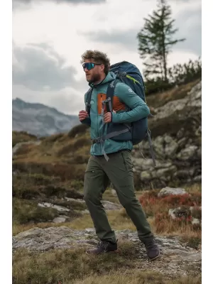 Muški powerfleece duks NORDBLANC BRACKEN NBWFM8286 TAMNO ZELENA