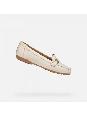 Ženske mokasine GEOX ANNYTAH MOC G012825 KREMASTI