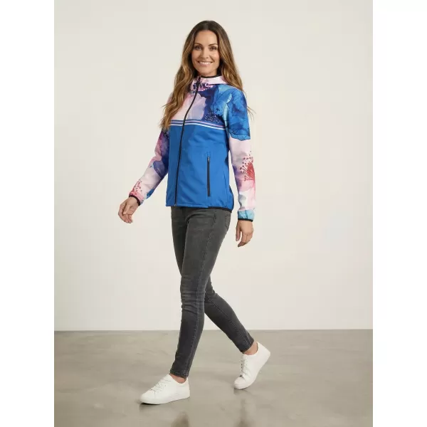  Ženska vrhunska softshell jakna ALTISPORT VOJ/ALW117JACK01 PLAVA/RUŽIČASTA 