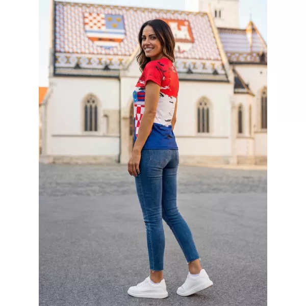  Ženska premium majica ALTISPORT VOJ/ALW036HR/TR01 HRVATSKA 