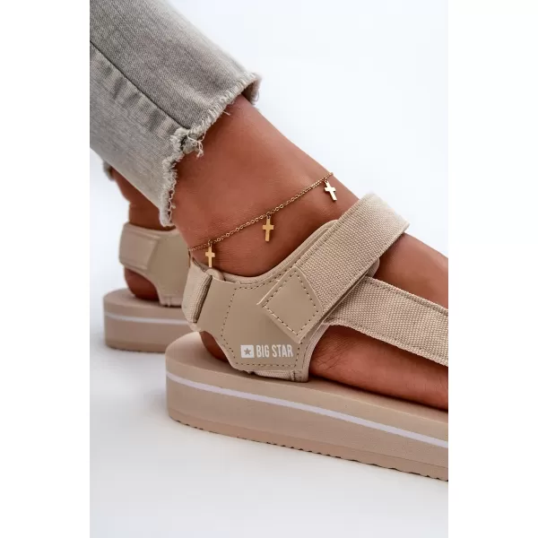  Ženske cipele BIG STAR NN274A535 BEŽ Big Star Shoes 
